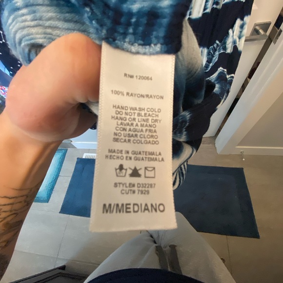 Tie dye blue maxi dress - Picture 6 of 9